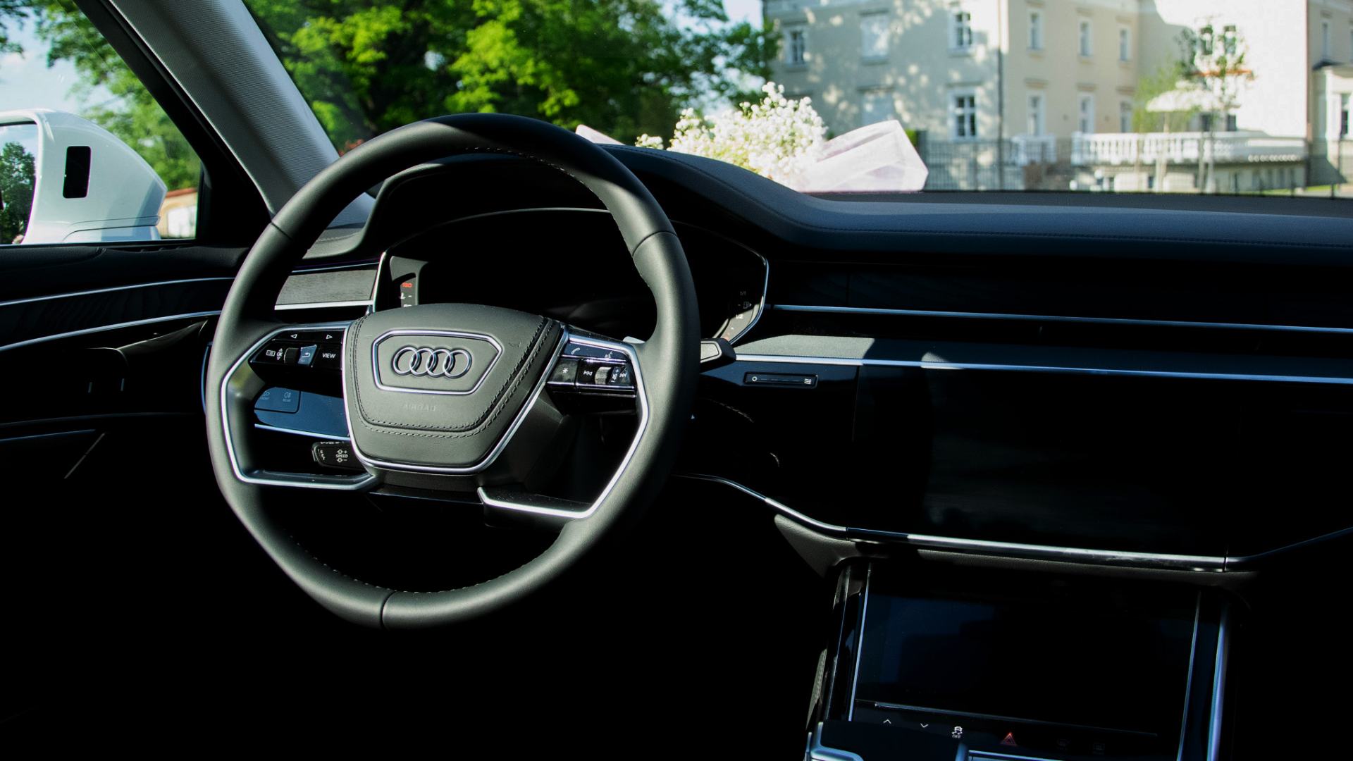 Chauffeursplek in Audi A8 L